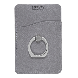 Leeman Tuscany™ Card Holder With Metal Ring Phone Stand